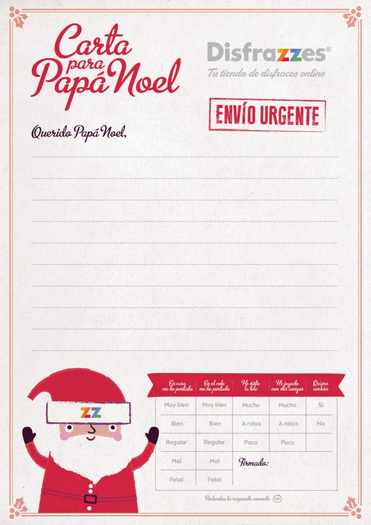 carta papa noel