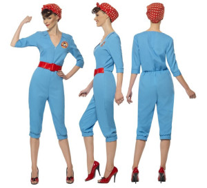 Disfraz trabajadora de fabrica años 40