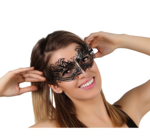 antifaz forma mariposa