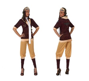 Disfraz aviadora de época