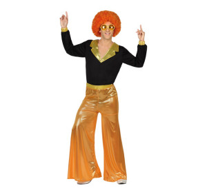 disfraz disco man naranja