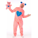 disfraz oso rosa con peluche