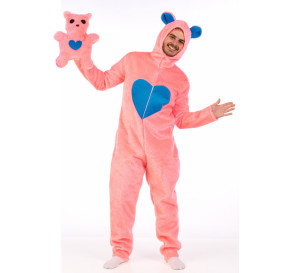 disfraz oso rosa con peluche