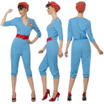 disfraz trabajadora de fabrica años 40