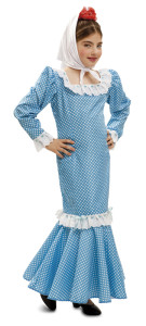 Disfraz madrileña azul