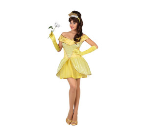 Disfraz Princesa Bella amarilla