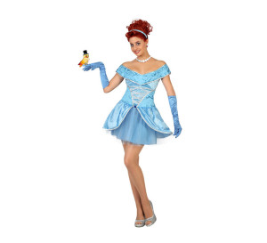 Disfraz Princesa Bella azul 