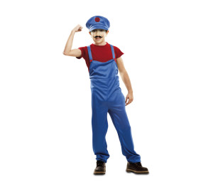 Disfraz Super Plumber rojo