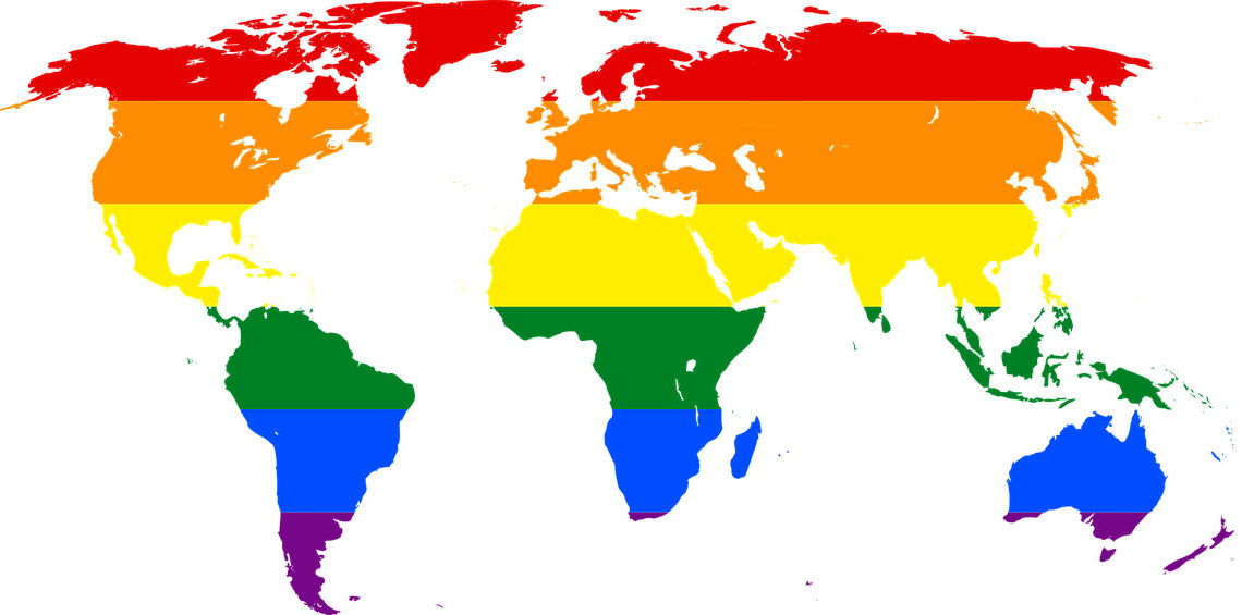 mapa del mundo gay