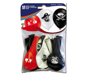 Bolsa 10 globos PIRATAS