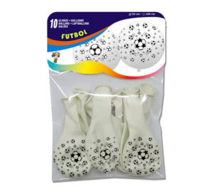 Bolsa 10 globos FÚTBOL 