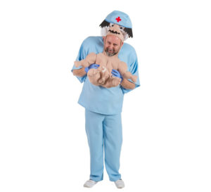 Disfraz Doctor con Bebé recién nacido 