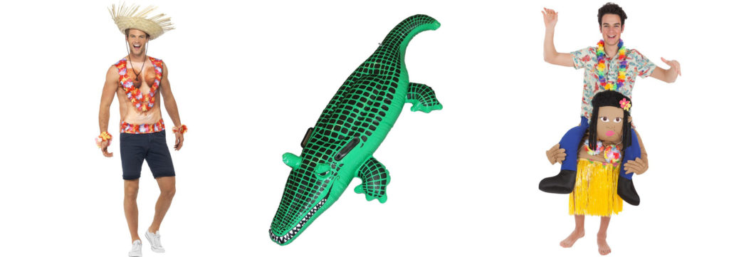 disfraces hawaianos divertidos fiesta temática hawaiana