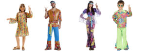 disfraces familia hippie