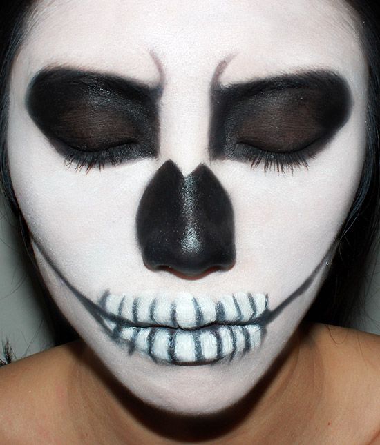 Cómo pintar la de esqueleto para Halloween? - de