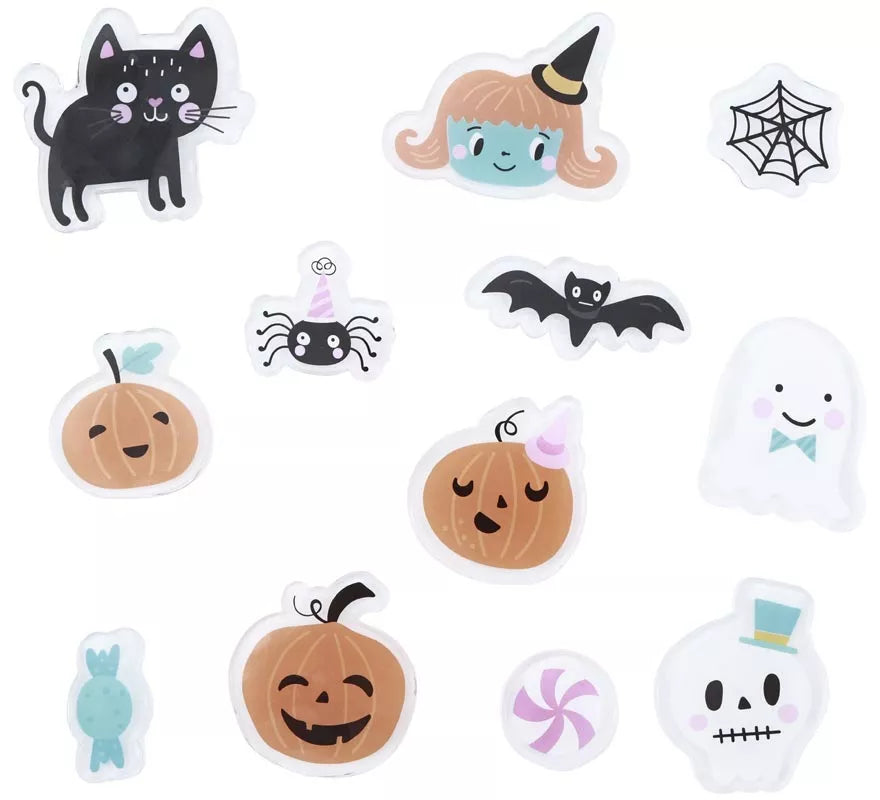Translation missing: es.12 Pegatinas de Gel Calabazas y Fantasmas modelos surtidos