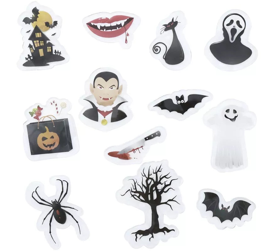 Translation missing: es.12 Pegatinas de Gel Drácula y Fantasma modelos surtidos