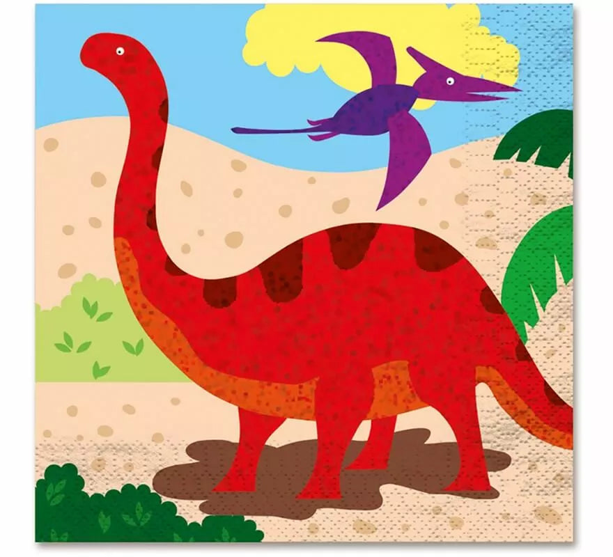 Translation missing: es.12 Servilletas de Dinosaurios de 33x33