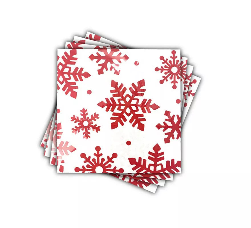 Translation missing: es.12 Servilletas de papel con Copos de Nieve