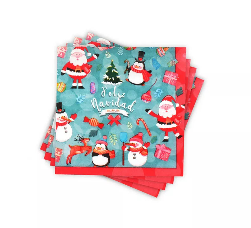 Translation missing: es.12 Servilletas de papel de Feliz Navidad