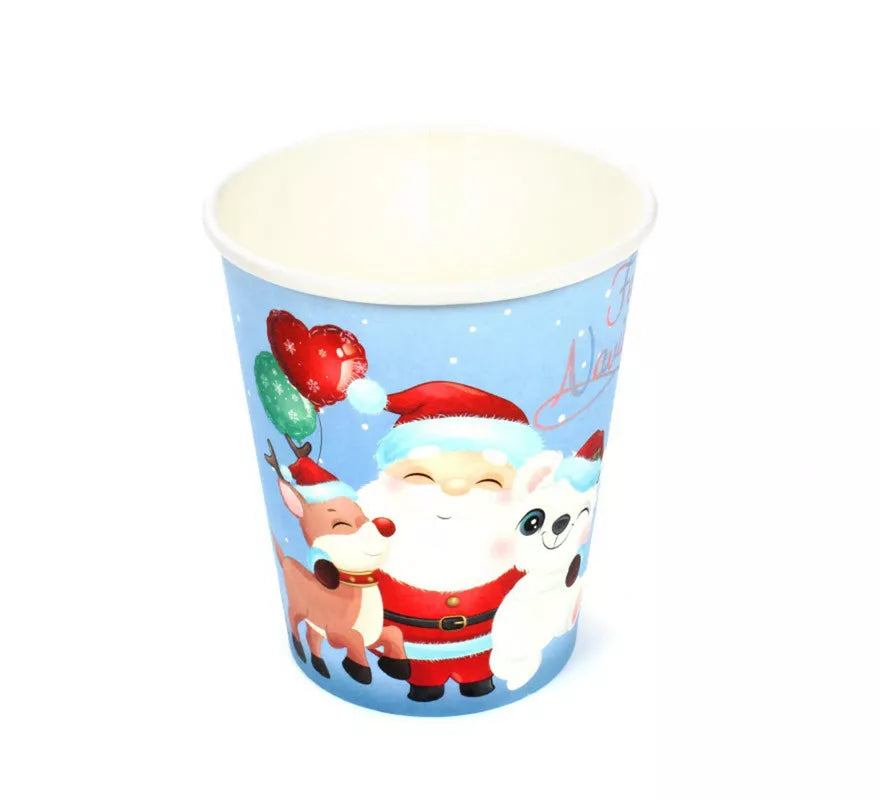 Translation missing: es.12 Vasos de papel para Navidad de Papá Noel de 270 ml