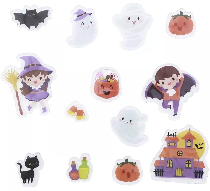 Translation missing: es.13 Pegatinas de Gel Bruja, Vampiro y Fantasmas modelos surtidos