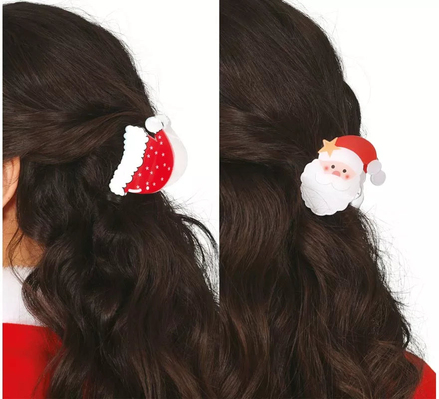 Translation missing: es.2 Pinzas de Papa Noel para el Pelo de 7 cm