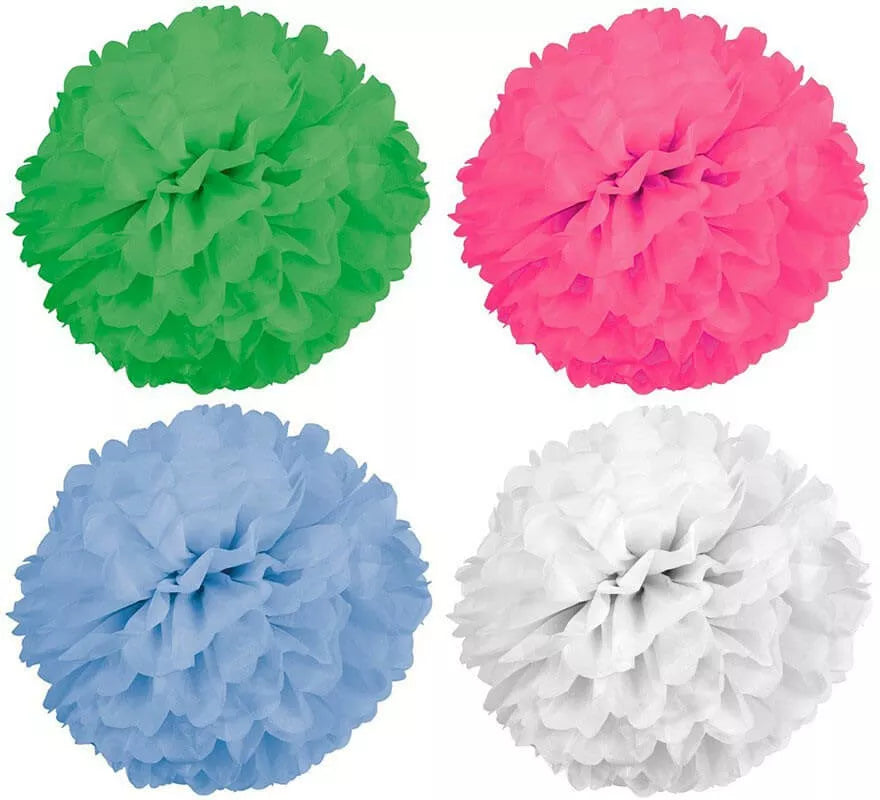 Translation missing: es.2 Pompones de papel de 42 cm de diámetro en varios colores