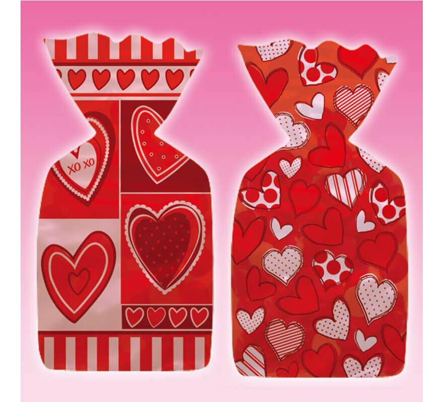 Translation missing: es.20 Bolsas de Corazones de 28x12 cm