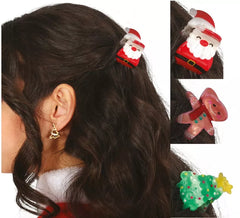 3 Pinzas de Navidad para el Pelo de 3,5 cm