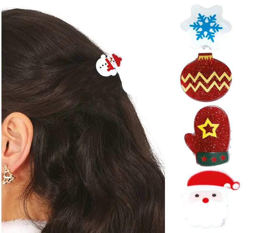 Translation missing: es.5 Pinzas de Navidad para el Pelo de 2,5 cm