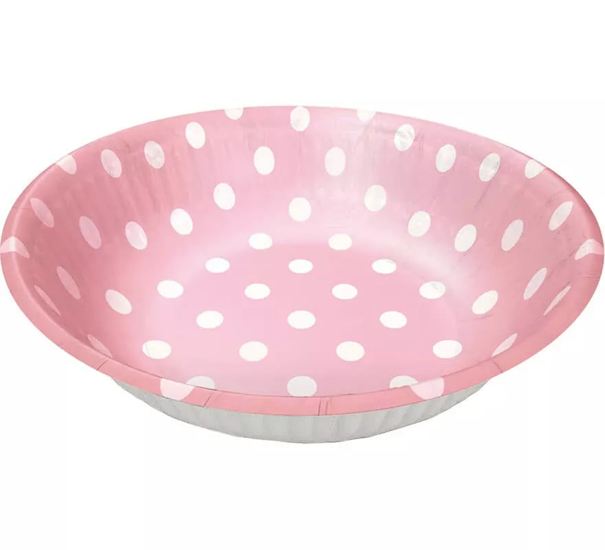 Translation missing: es.6 Bowls Rosas con Topos Blancos