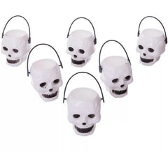 6 Mini Cabezas Calavera de 6x5x5 cm
