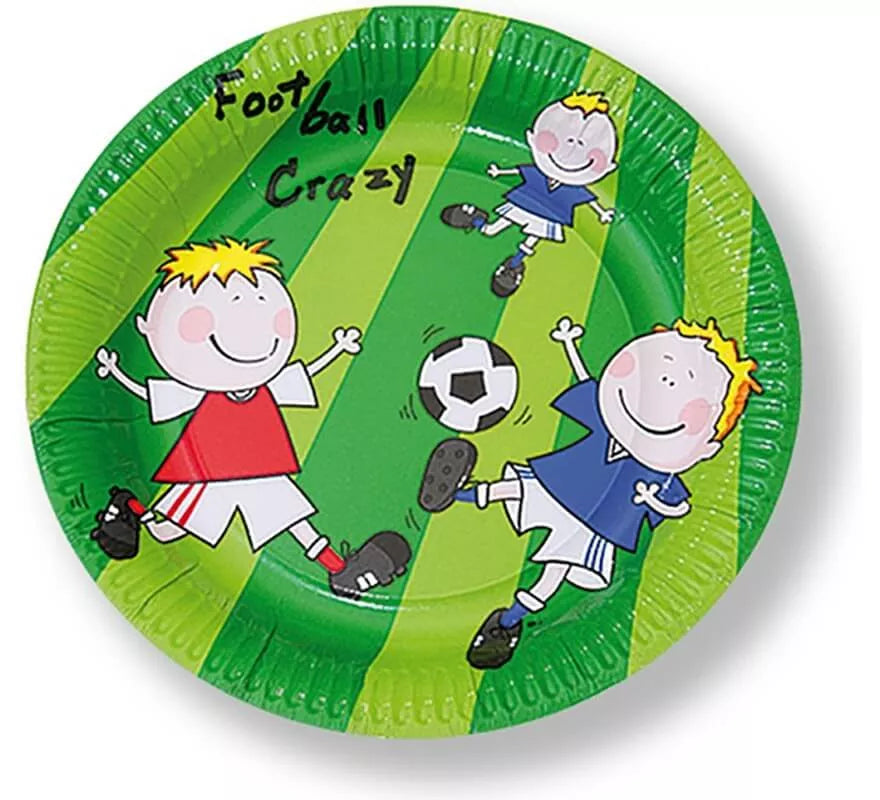 Translation missing: es.6 Platos desechables de Fútbol de 22 cm de diámetro