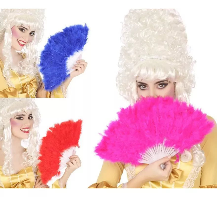 Translation missing: es.Abanico con Plumas en 3 colores surtidos