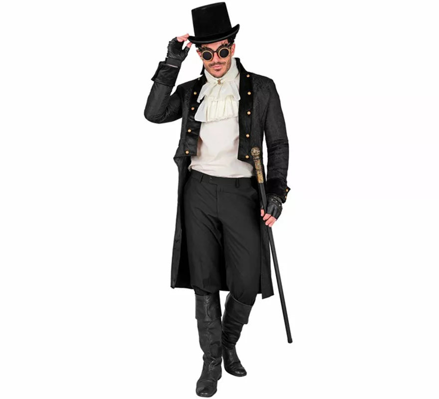Abrigo Victoriano negro para hombre
