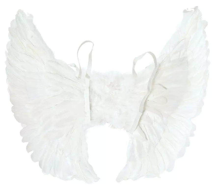 Translation missing: es.Alas con Plumas Blanca 50 X 45 cm