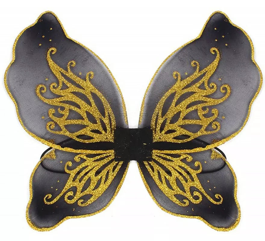 Alas de Hada Mariposa Negra de 50x30 cm