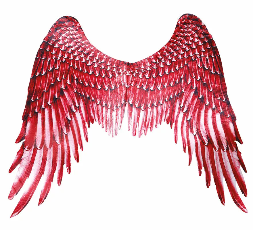 Translation missing: es.Alas de Plumas con Tela Roja de 105X45 cm