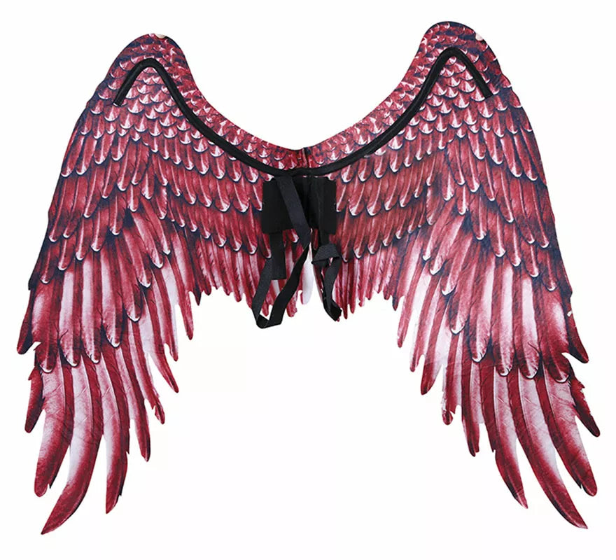 Translation missing: es.Alas de Plumas con Tela Roja de 105X45 cm