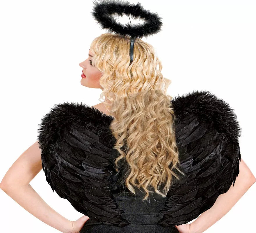 Translation missing: es.Alas de Plumas Negras de 50x40 cm