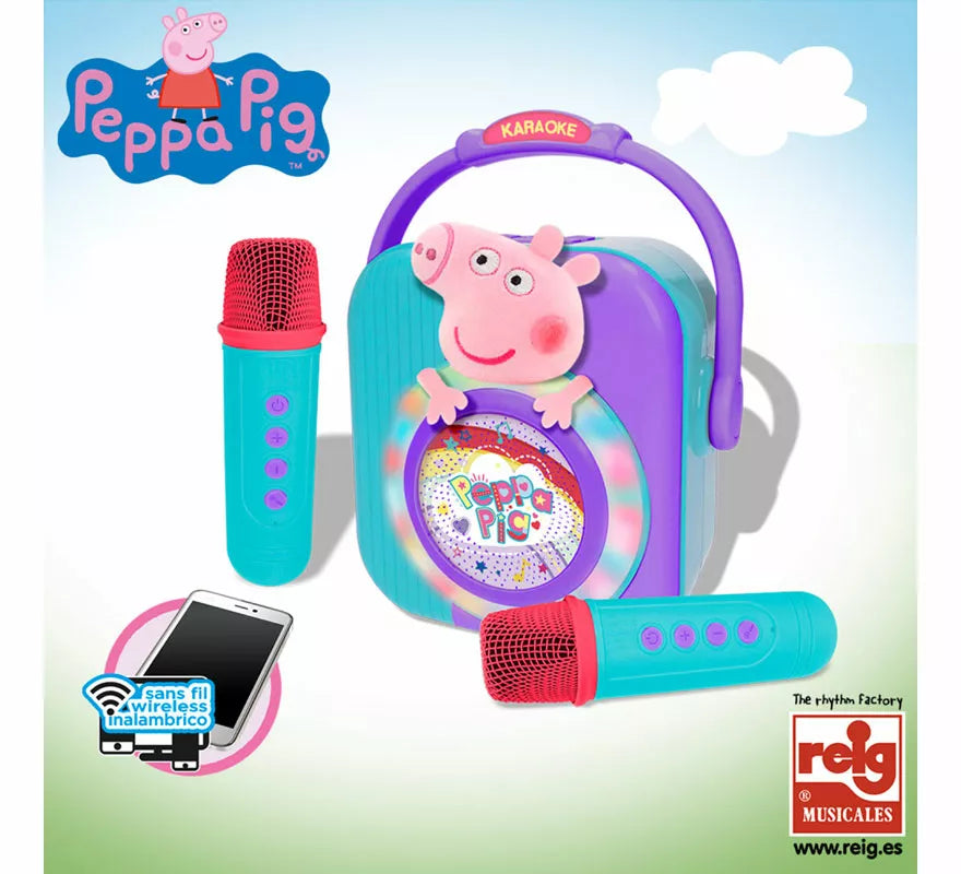 Translation missing: es.Amplificador Peppa Pig con Micrófonos Bluetooth