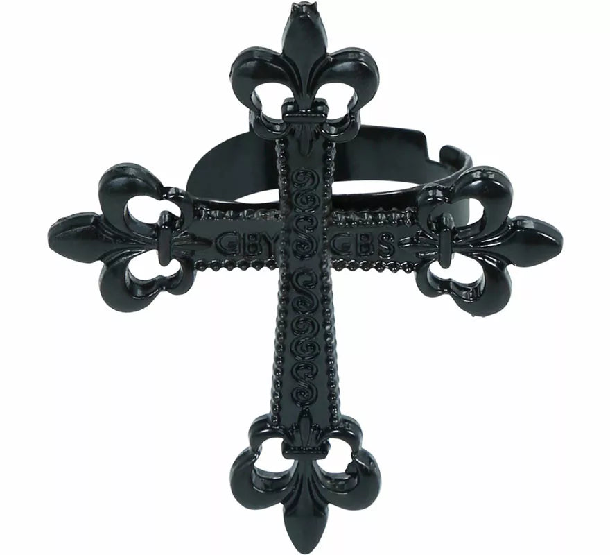 Anillo Cruz Gótica de 4 cm