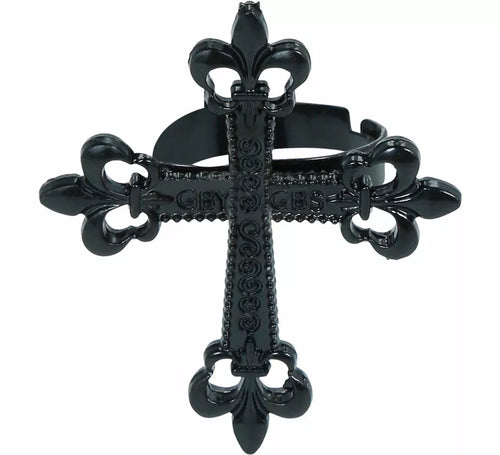 Anillo Cruz Gótica de 4 cm