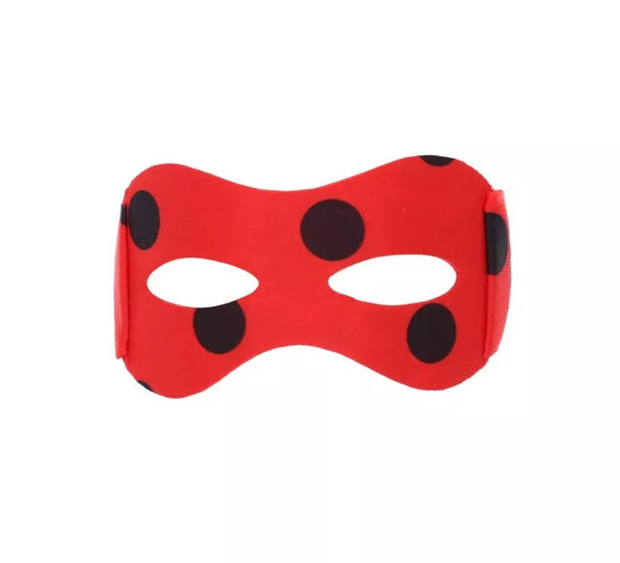 Translation missing: es.Antifaz de Ladybug rojo con lunares