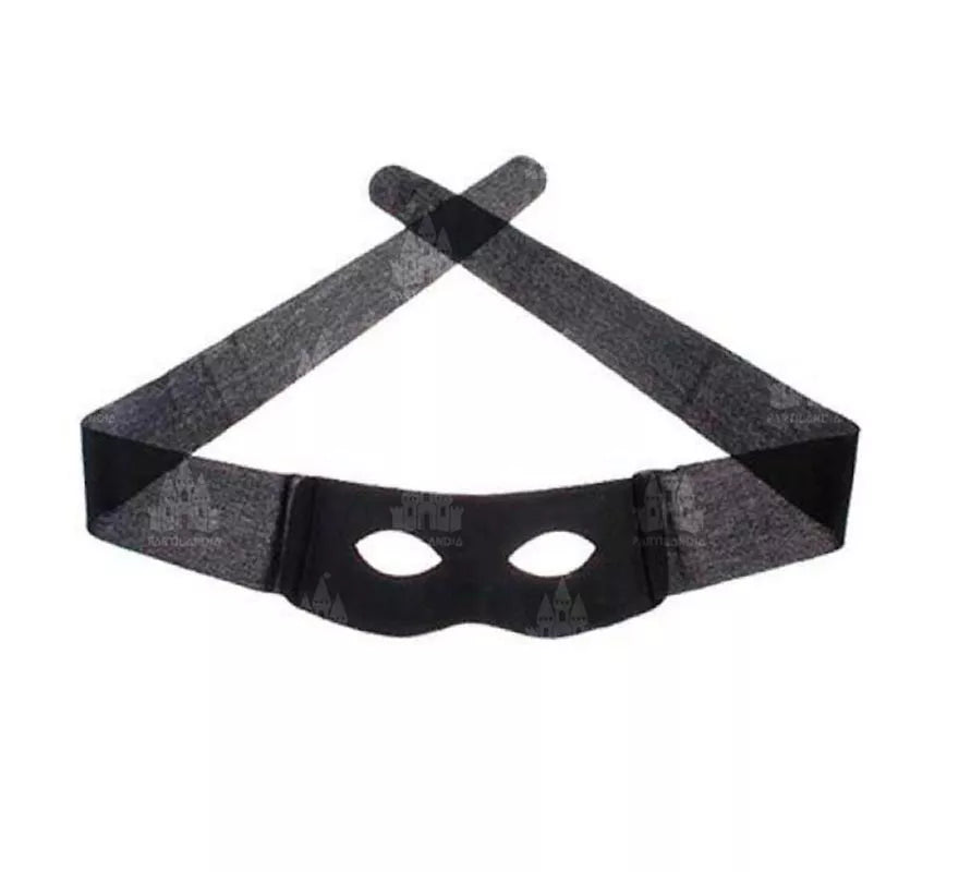 Translation missing: es.Antifaz de negro de bandido enmascarado