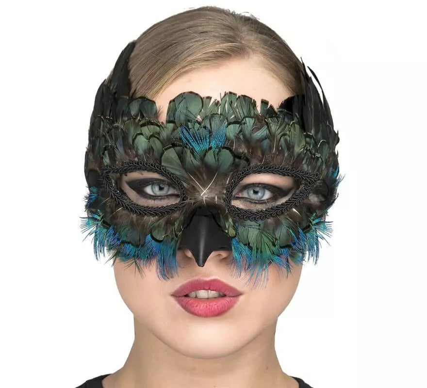 Translation missing: es.Antifaz de Pavo Real con Plumas