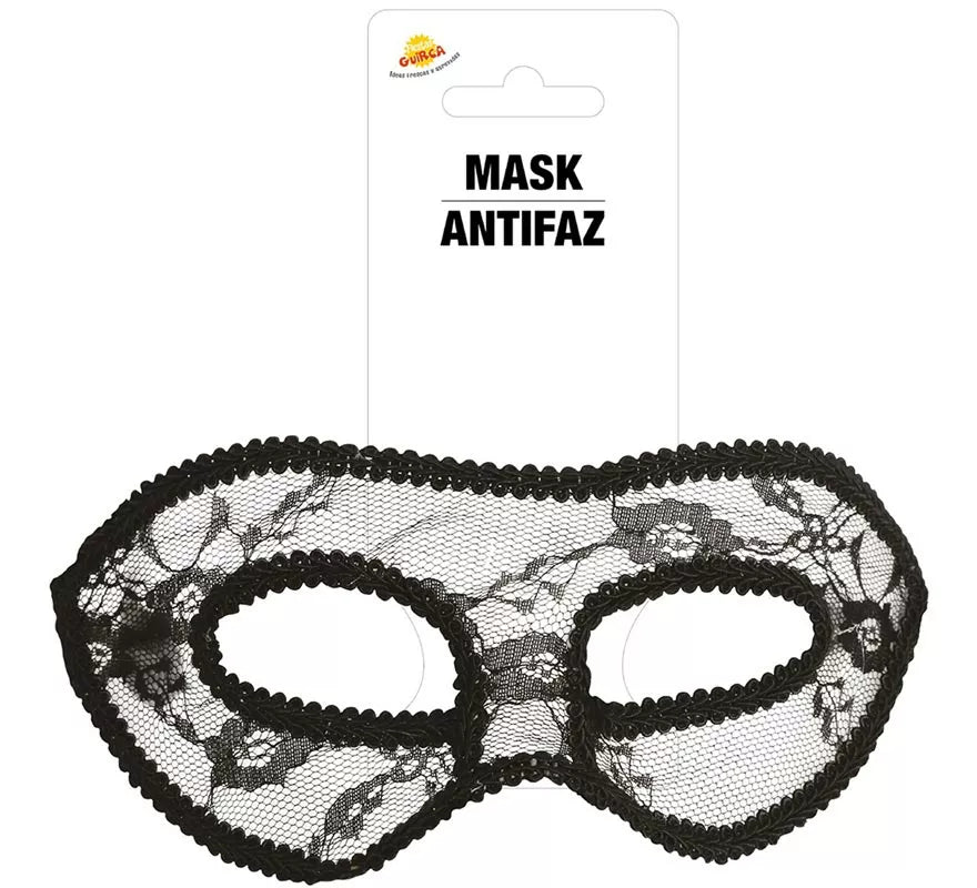Translation missing: es.Antifaz de puntilla negro