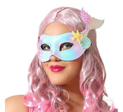 Antifaz de Sirena con Cola Multicolor