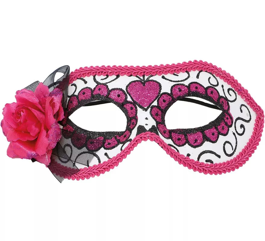 Translation missing: es.Antifaz del Día de los Muertos Rosa